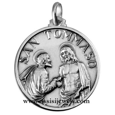 925 sterling silver Saint Thomas medal