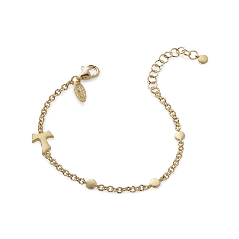 Bracciale Segno con piccolo Tau Francescano in argento
