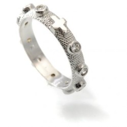 Anello rosario in argento 800