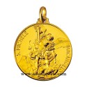 Medaglia di San Michele Arcangelo oro 18 kt
