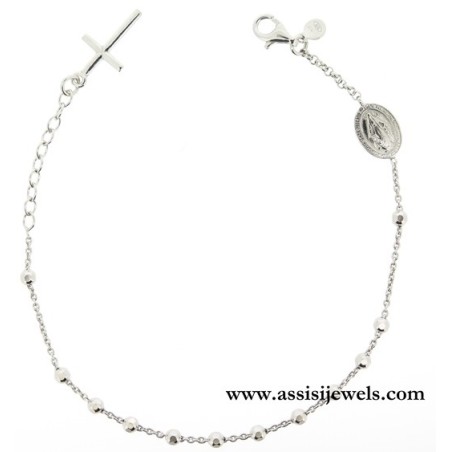Bracciale rosario argento 925