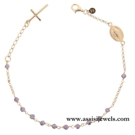 925 sterling silver rosary bracelet