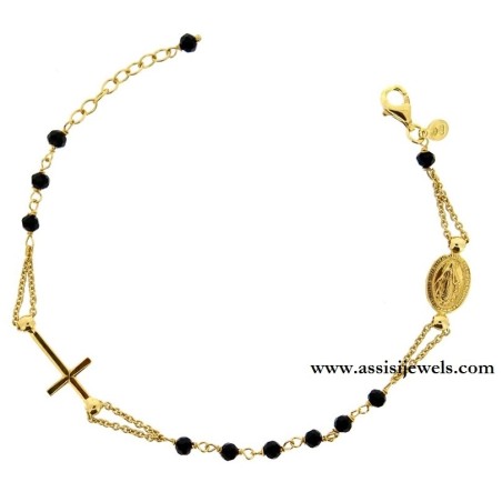 925 sterling silver rosary bracelet