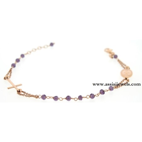 Bracciale rosario argento 925