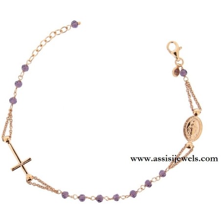 925 sterling silver rosary bracelet