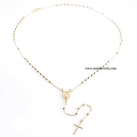 Collana rosario argento 925