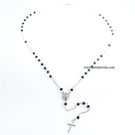 Collana rosario argento 925
