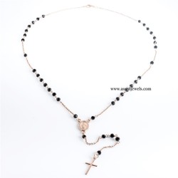 Collana rosario argento 925