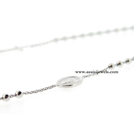 925 sterling silver rosary necklace
