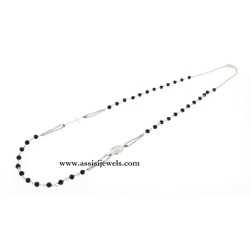 Collana rosario argento 925