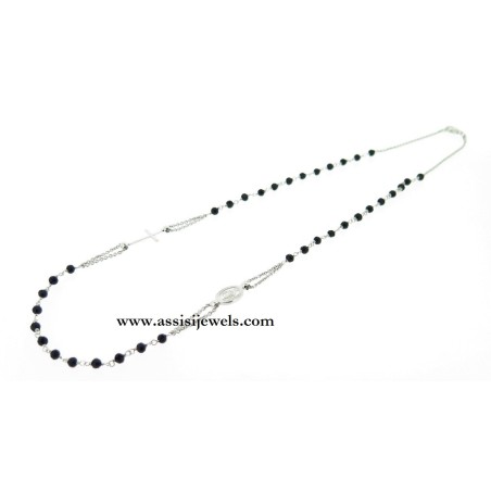 925 sterling silver rosary necklace