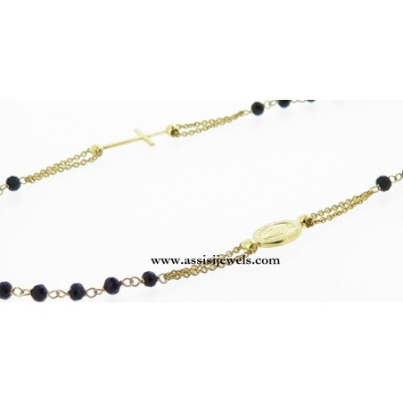 925 sterling silver rosary necklace
