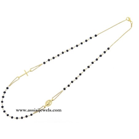 925 sterling silver rosary necklace