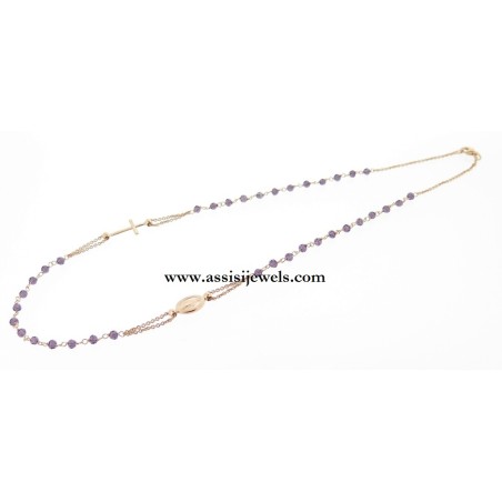 925 sterling silver rosary necklace