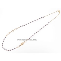 Collana rosario argento 925