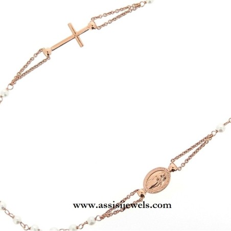 925 sterling silver rosary necklace