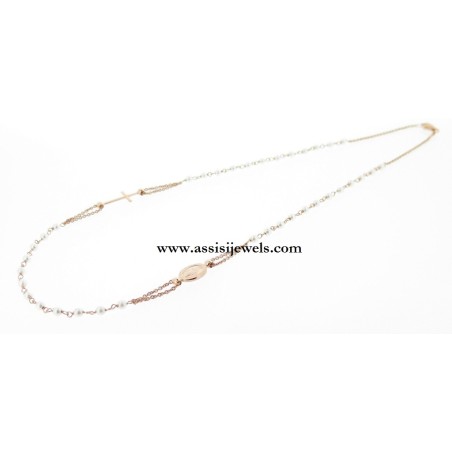 925 sterling silver rosary necklace