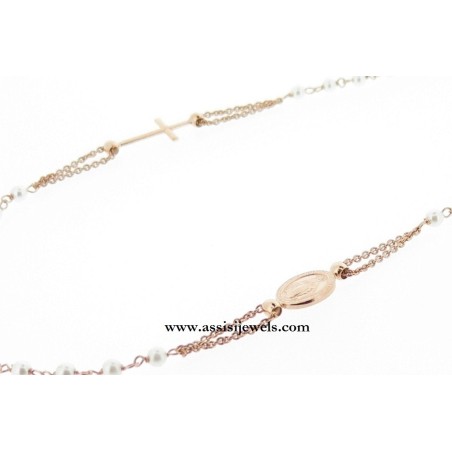 925 sterling silver rosary necklace