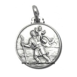 Medaglia di S. Cristoforo argento 925