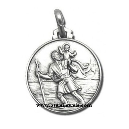Medaglia di S. Cristoforo argento 925