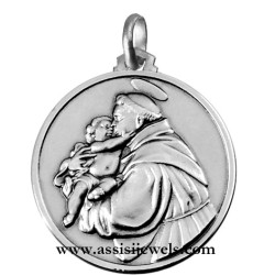 Medaglia di S. Antonio di Padova argento 925