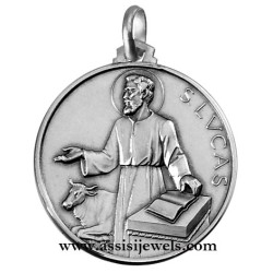 925 sterling silver Saint Lucas medal