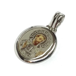 925 sterling silver Saint Francis medal