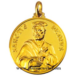 Medaglia di San Pietro oro 18 kt