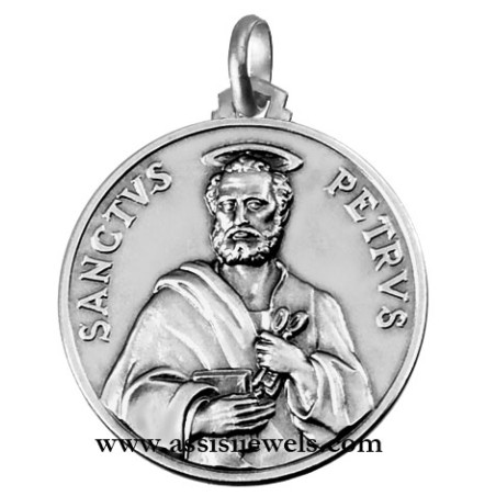 Medaglia di S. Pietro argento 925