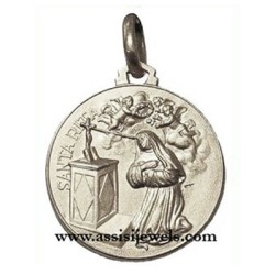 Medaglia di S. Rita argento 925