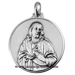 Medaglia del Sacro cuore argento 925