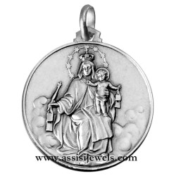 925 sterling silver Madonna of Carmine medal
