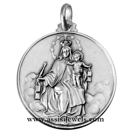 Medaglia Madonna del Carmine argento 925