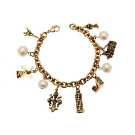Alcozer & J. brass bracelet