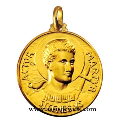 Medaglia di San genesio oro 18 kt