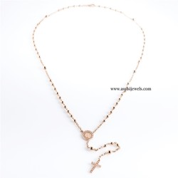 925 sterling silver rosary necklace