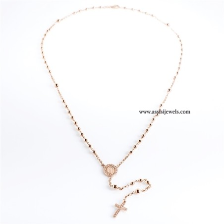 925 sterling silver rosary necklace