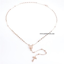 Collana rosario argento 925