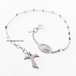 925 sterling silver rosary bracelet