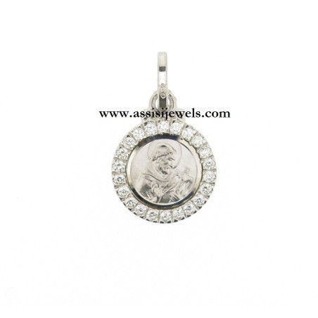Medaglia di S. Francesco argento 925