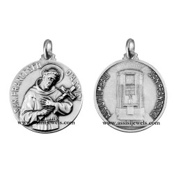 Medaglia di S. Francesco argento 925