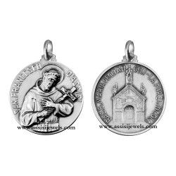 Medaglia di S. Francesco argento 925
