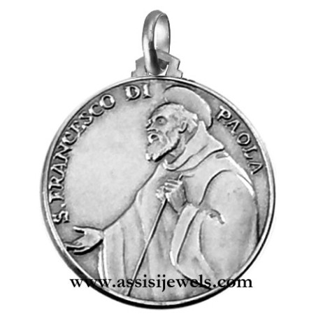 925 sterling silver Saint Francis from Paola medal