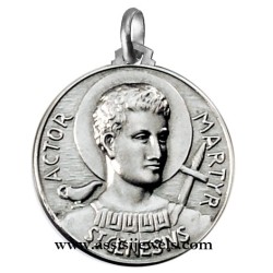 925 sterling silver Saint Genesio medal