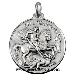 Medaglia di S. giorgio argento 925