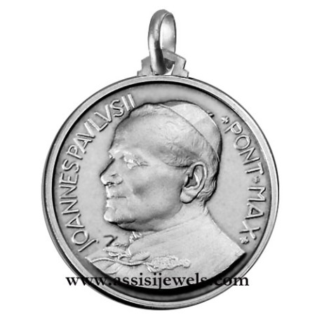 925 sterling silver Pope John Paul II medal