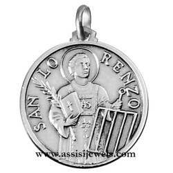 925 sterling silver Saint lawrence medal