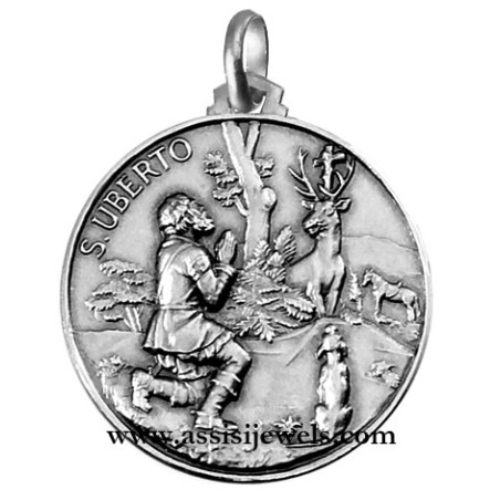 Medaglia di S. Uberto argento 925