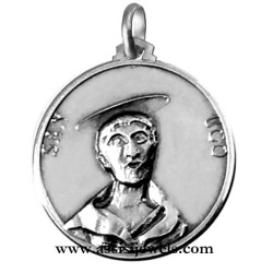 925 sterling silver Saint Hugh medal