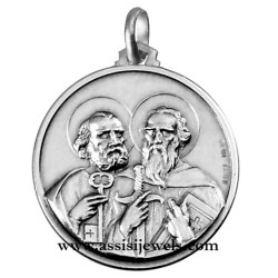 Medaglia di SS. Pietro e Paolo argento 925